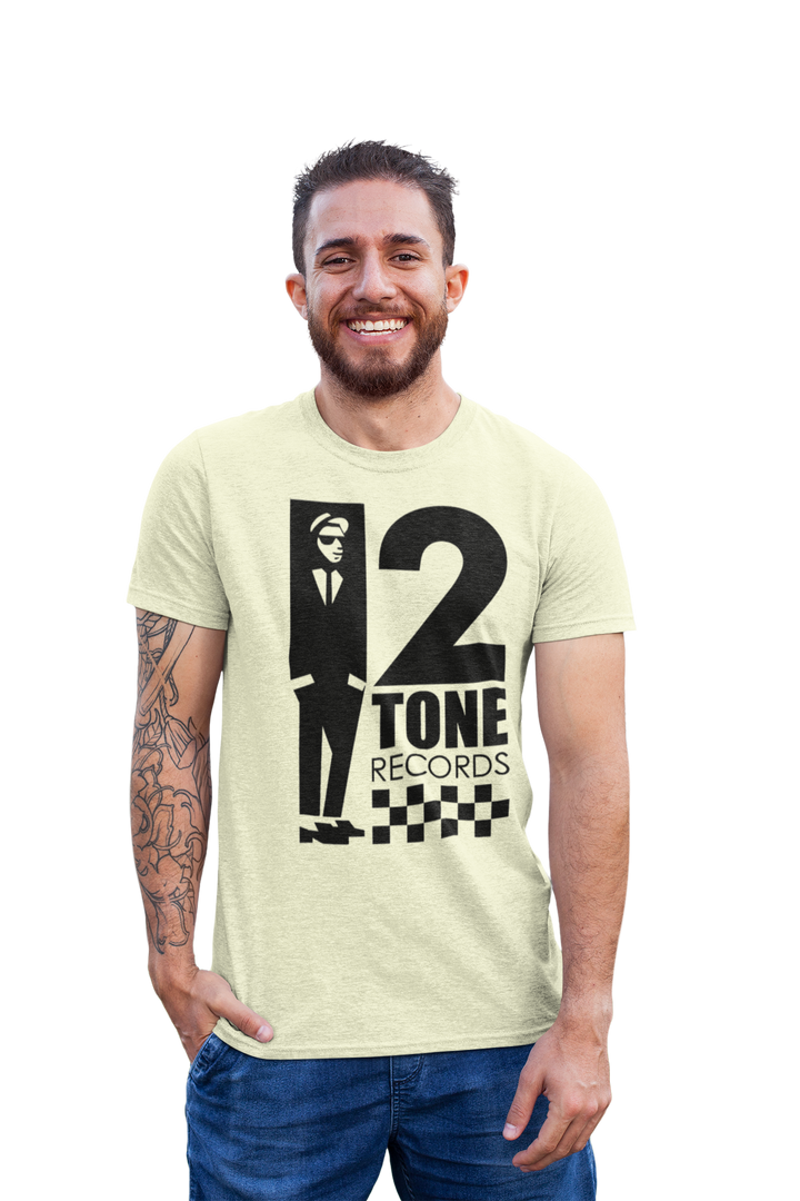 2 Tone Records Ska T-shirt - The Seminal Record Label of The Specials & The Selecter - In a multicultural area such as Coventry, 2 Tone was a symbol of unity and contained lyrics that called out racism and inequality in society. It was universally loved by the youth who danced in the clubs and bars, no matter what their sex, skin tone or social class. Celebrate this totally seminal record label with this classic t-shirt.