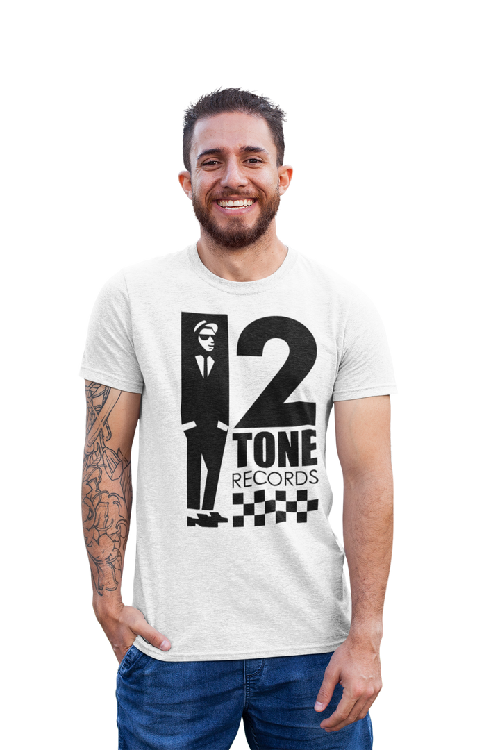 2 Tone Records Ska T-shirt - The Seminal Record Label of The Specials & The Selecter - In a multicultural area such as Coventry, 2 Tone was a symbol of unity and contained lyrics that called out racism and inequality in society. It was universally loved by the youth who danced in the clubs and bars, no matter what their sex, skin tone or social class. Celebrate this totally seminal record label with this classic t-shirt.