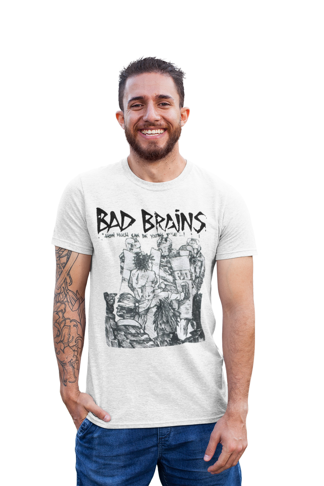 Bad Brains Rare Gig Flyer - How Much Can Da' Youths Take T shirt