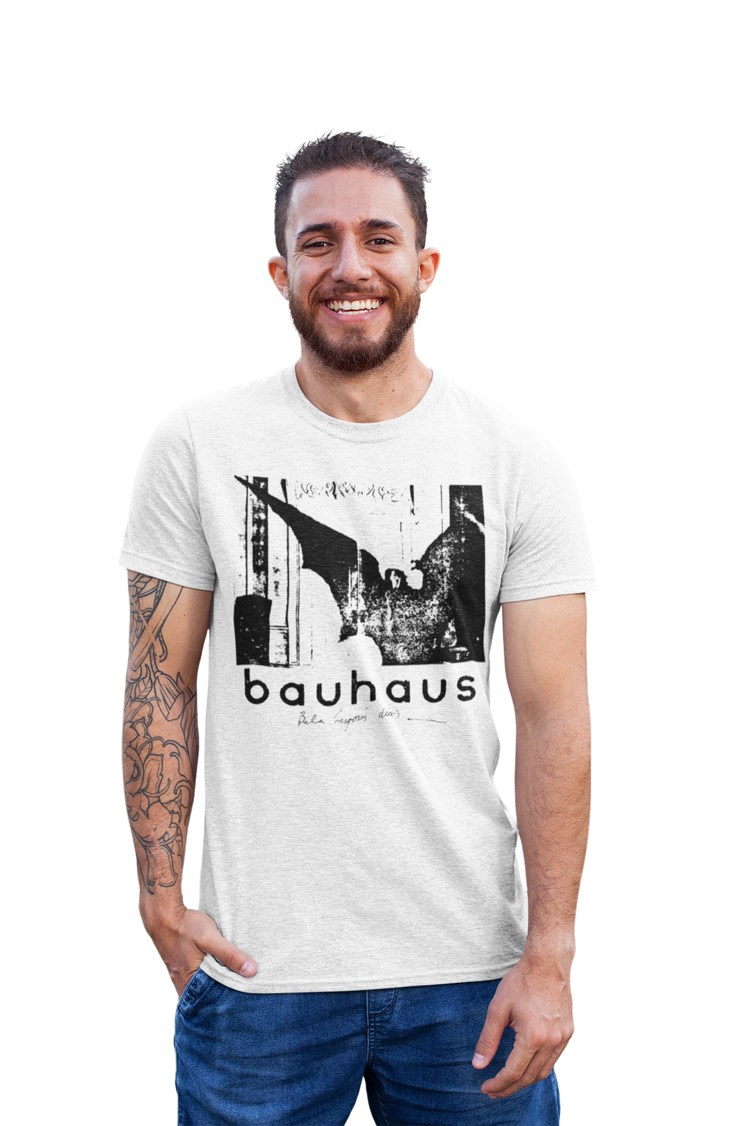 Bauhaus Bela Lugosi's Dead T-shirt  **We have a very limited supply of this t-shirt, and once sold out we are unable to get new stock as it has been discontinued**
All rise for the goth national anthem! Goth rock was officially born with Bela Lugosi’s Dead, and this design might as well be the national flag, emblazoned with the forever-iconic still from D. W. Griffith's film The Sorrows of Satan. Goth salute!