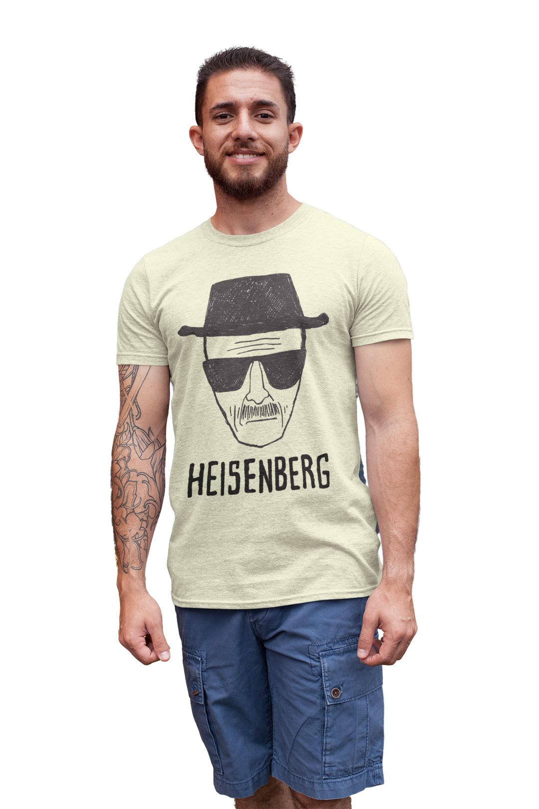 Don't test your fate! If you do, you'll want to have Walter White on your side. Fans of the hit television series , Breaking Bad will love this Heisenberg shirt celebrating the character Walter White.