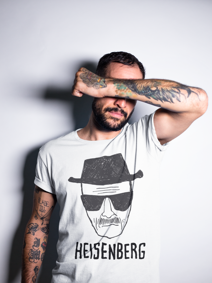Don't test your fate! If you do, you'll want to have Walter White on your side. Fans of the hit television series , Breaking Bad will love this Heisenberg shirt celebrating the character Walter White.