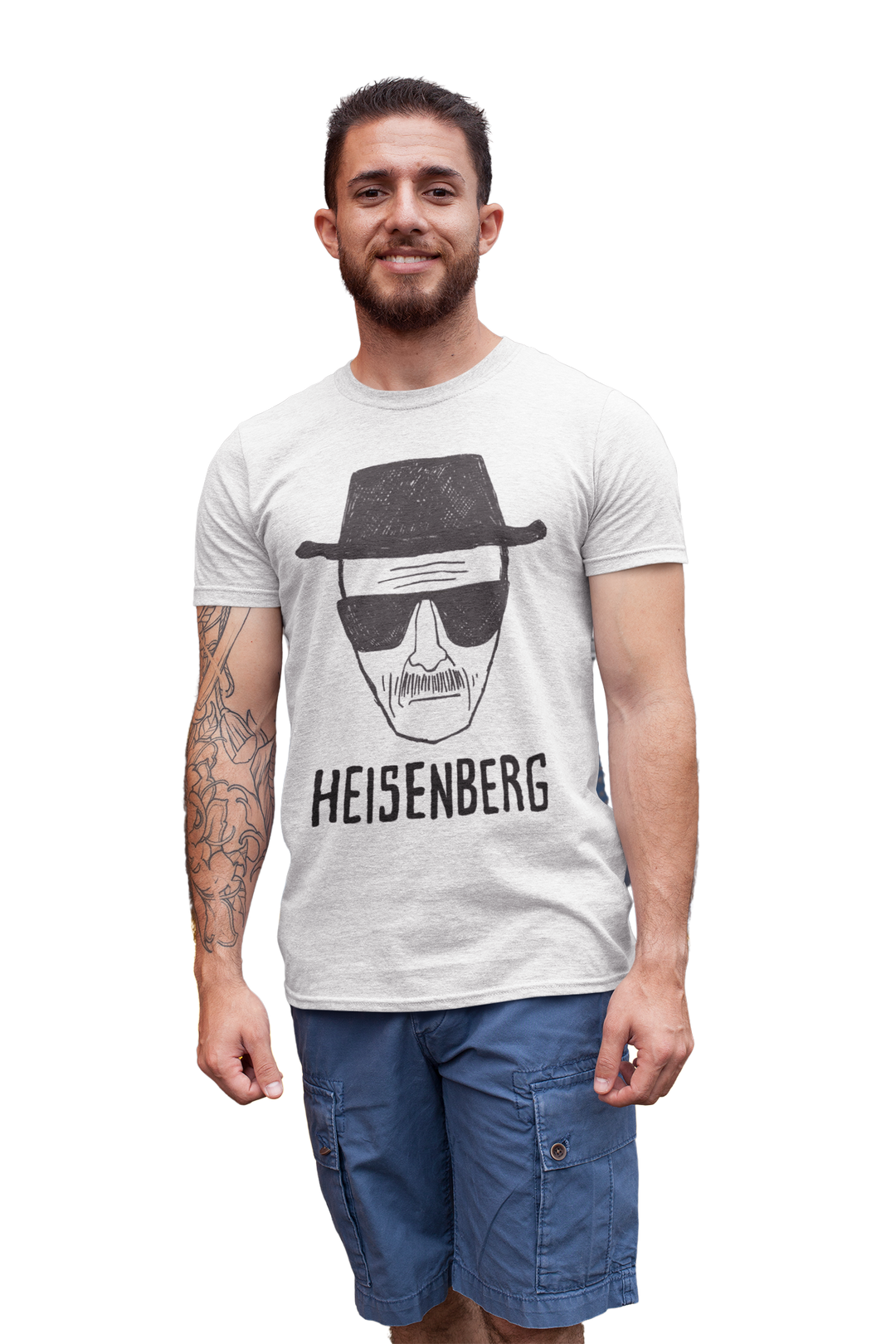 Don't test your fate! If you do, you'll want to have Walter White on your side. Fans of the hit television series , Breaking Bad will love this Heisenberg shirt celebrating the character Walter White.