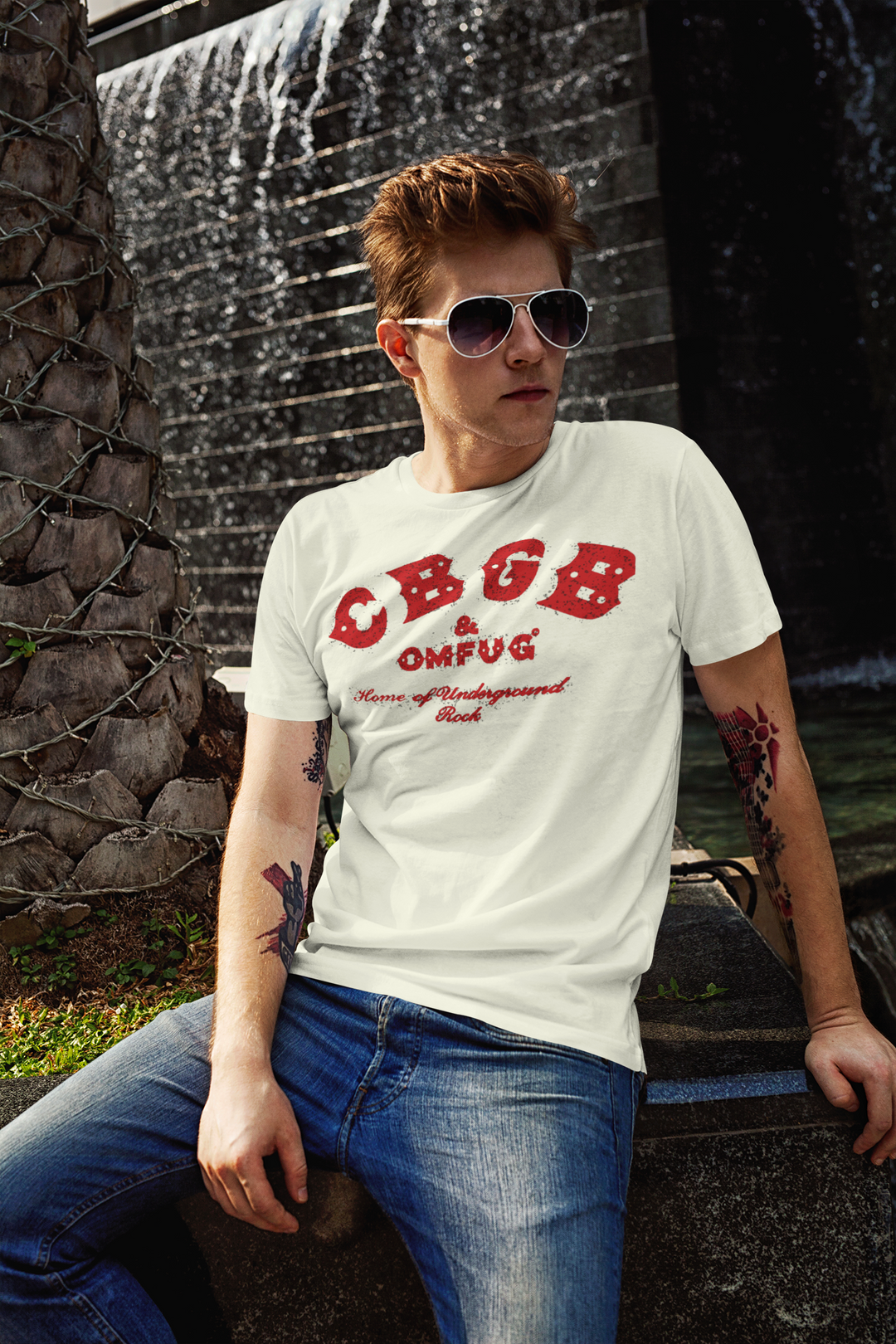 CBGB was a New York City music club opened in 1973 by Hilly Kristal in Manhattan's East Village. The letters CBGB were for Country, BlueGrass, and Blues, Kristal's original vision, yet CBGB soon became a famed venue of punk rock and new wave bands like the Ramones, Television, Patti Smith Group, Blondie, and Talking Heads. From the early 1980s onward, CBGB was known for hardcore punk. Celebrate with this t-shirt, the most iconic venue in music history.