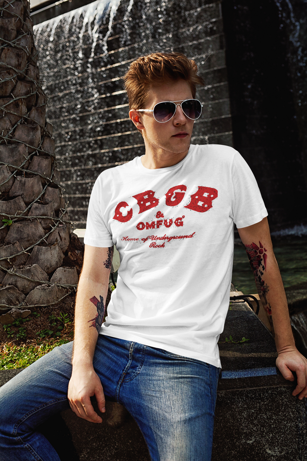 CBGB was a New York City music club opened in 1973 by Hilly Kristal in Manhattan's East Village. The letters CBGB were for Country, BlueGrass, and Blues, Kristal's original vision, yet CBGB soon became a famed venue of punk rock and new wave bands like the Ramones, Television, Patti Smith Group, Blondie, and Talking Heads. From the early 1980s onward, CBGB was known for hardcore punk. Celebrate with this t-shirt, the most iconic venue in music history.