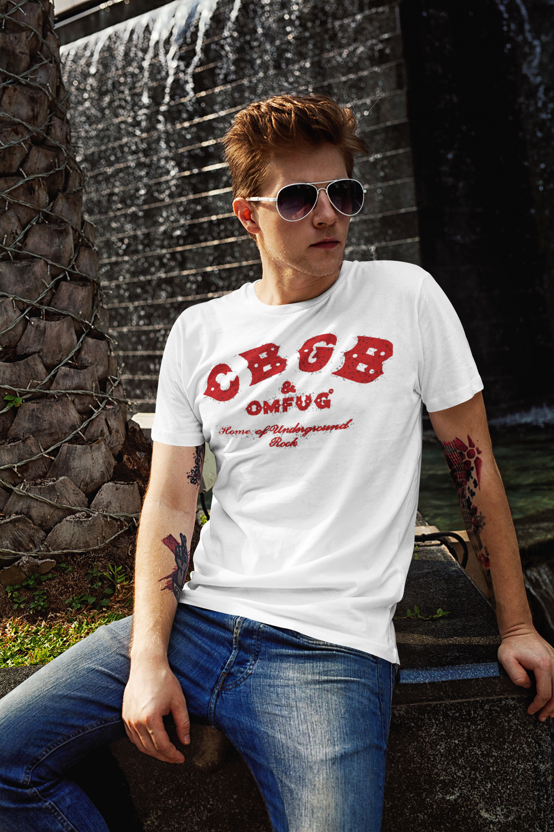 CBGB was a New York City music club opened in 1973 by Hilly Kristal in Manhattan's East Village. The letters CBGB were for Country, BlueGrass, and Blues, Kristal's original vision, yet CBGB soon became a famed venue of punk rock and new wave bands like the Ramones, Television, Patti Smith Group, Blondie, and Talking Heads. From the early 1980s onward, CBGB was known for hardcore punk. Celebrate with this t-shirt, the most iconic venue in music history.