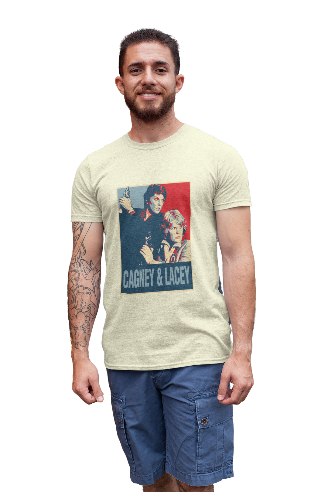 Step back in time to the glorious days of Cagney and Lacey with this super cool retro t-shirt!