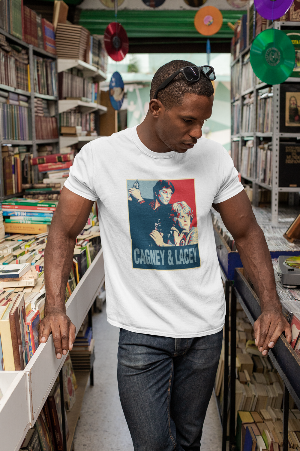 Step back in time to the glorious days of Cagney and Lacey with this super cool retro t-shirt!