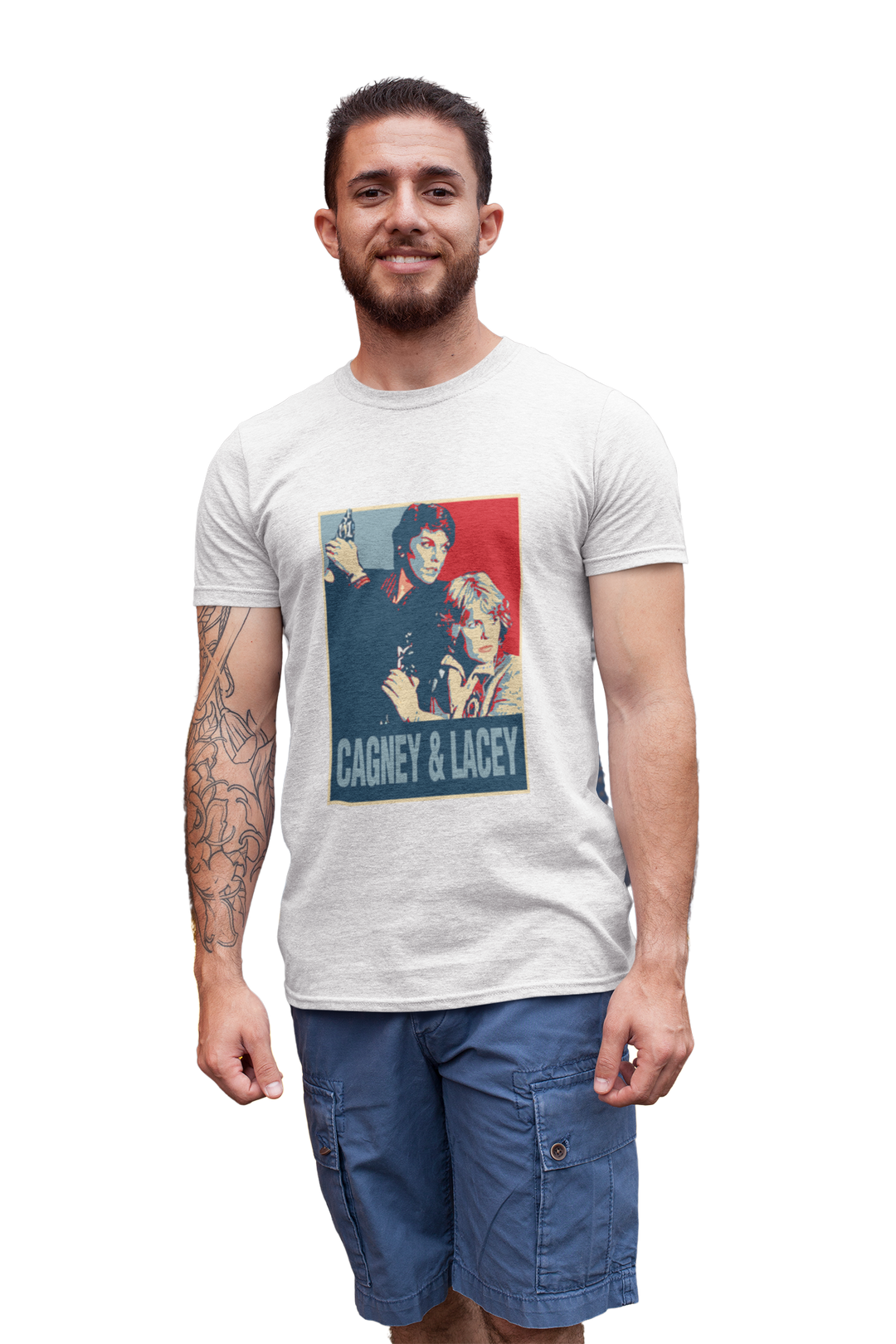 Step back in time to the glorious days of Cagney and Lacey with this super cool retro t-shirt!