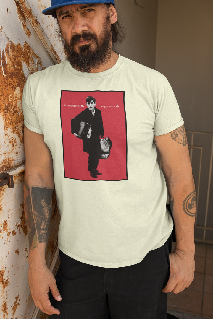 Recontextualising the iconic image from Dexy's masterful debut LP, a title change 'Still Searching..... and the image has been cheekily fiddled with to include a Head bag (and Three Stripes on his case) under the urchin's right arm, as a nod to the early 80's pioneers - be they scallies/perry boy's/dressers/casuals. As Kevin Rowland so eloquently put it, to all those phoney charlatans out there "So shut your fucking mouth till you know the truth........."