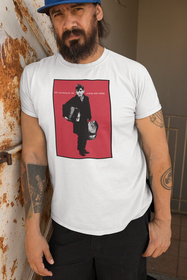 Recontextualising the iconic image from Dexy's masterful debut LP, a title change 'Still Searching..... and the image has been cheekily fiddled with to include a Head bag (and Three Stripes on his case) under the urchin's right arm, as a nod to the early 80's pioneers - be they scallies/perry boy's/dressers/casuals. As Kevin Rowland so eloquently put it, to all those phoney charlatans out there "So shut your fucking mouth till you know the truth........."