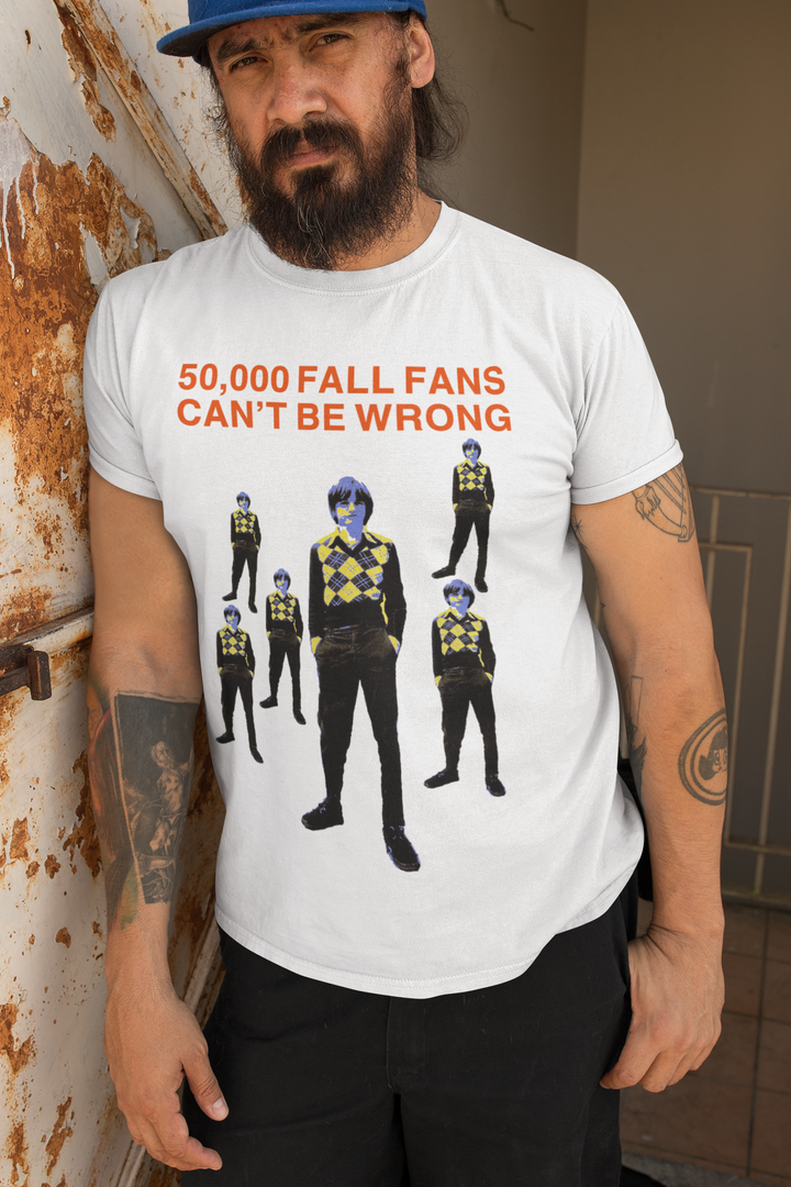 Honour the Post-Punk Pioneers! Immerse yourself in the world of Mark E Smith & The Fall with this t-shirt that pays tribute to the iconic post-punk band. From enigmatic album artwork to the unmistakable "The Fall" logo, capture the essence of their distinctive music and unconventional performances. Show your love for The Fall and let the spirit of the band elevate your style with unmatched post-punk brilliance!