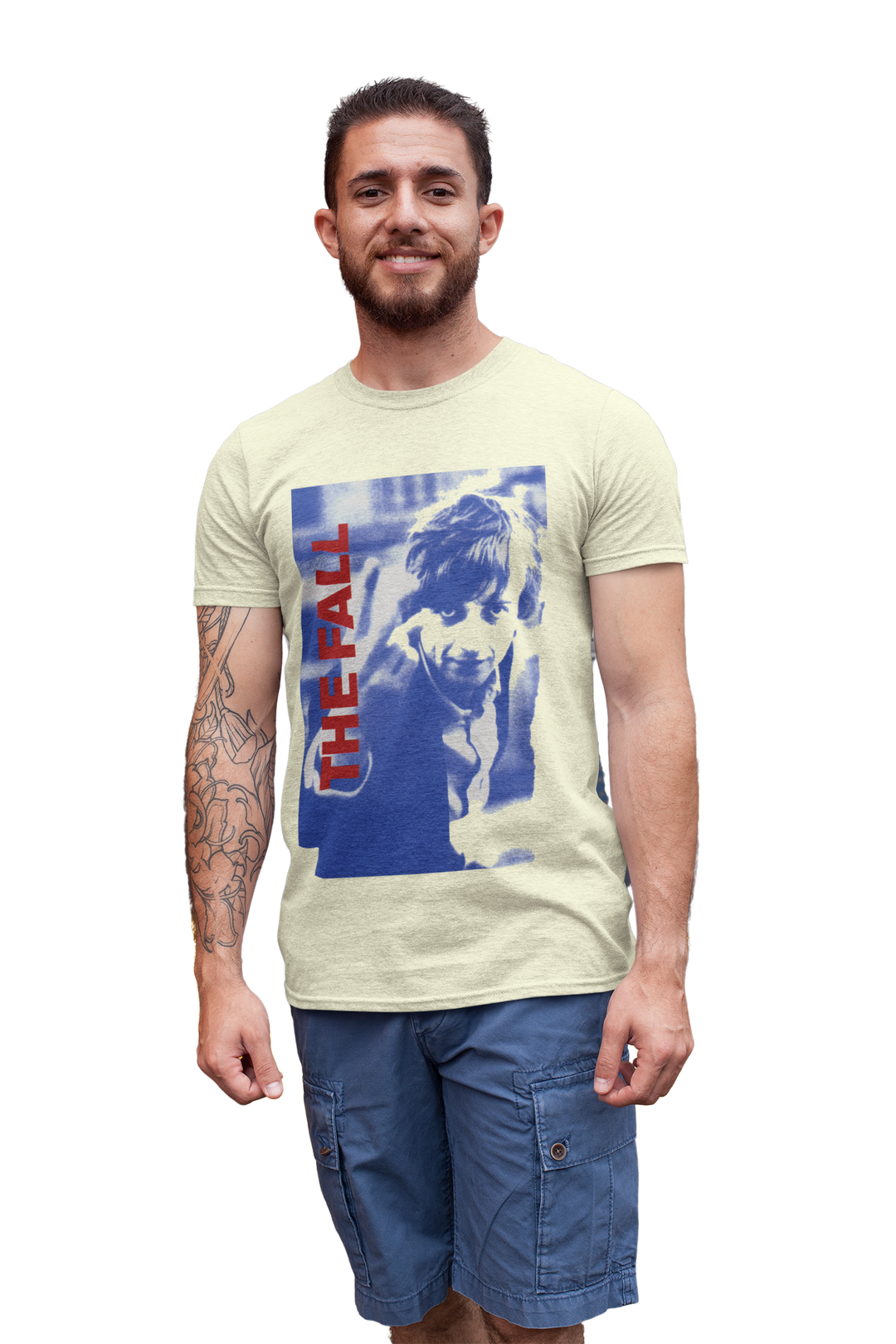 Honour the Post-Punk Pioneers! Immerse yourself in the world of Mark E Smith & The Fall with this t-shirt that pays tribute to the iconic post-punk band. From enigmatic album artwork to the unmistakable "The Fall" logo, capture the essence of their distinctive music and unconventional performances. Show your love for The Fall and let the spirit of the band elevate your style with unmatched post-punk brilliance!
