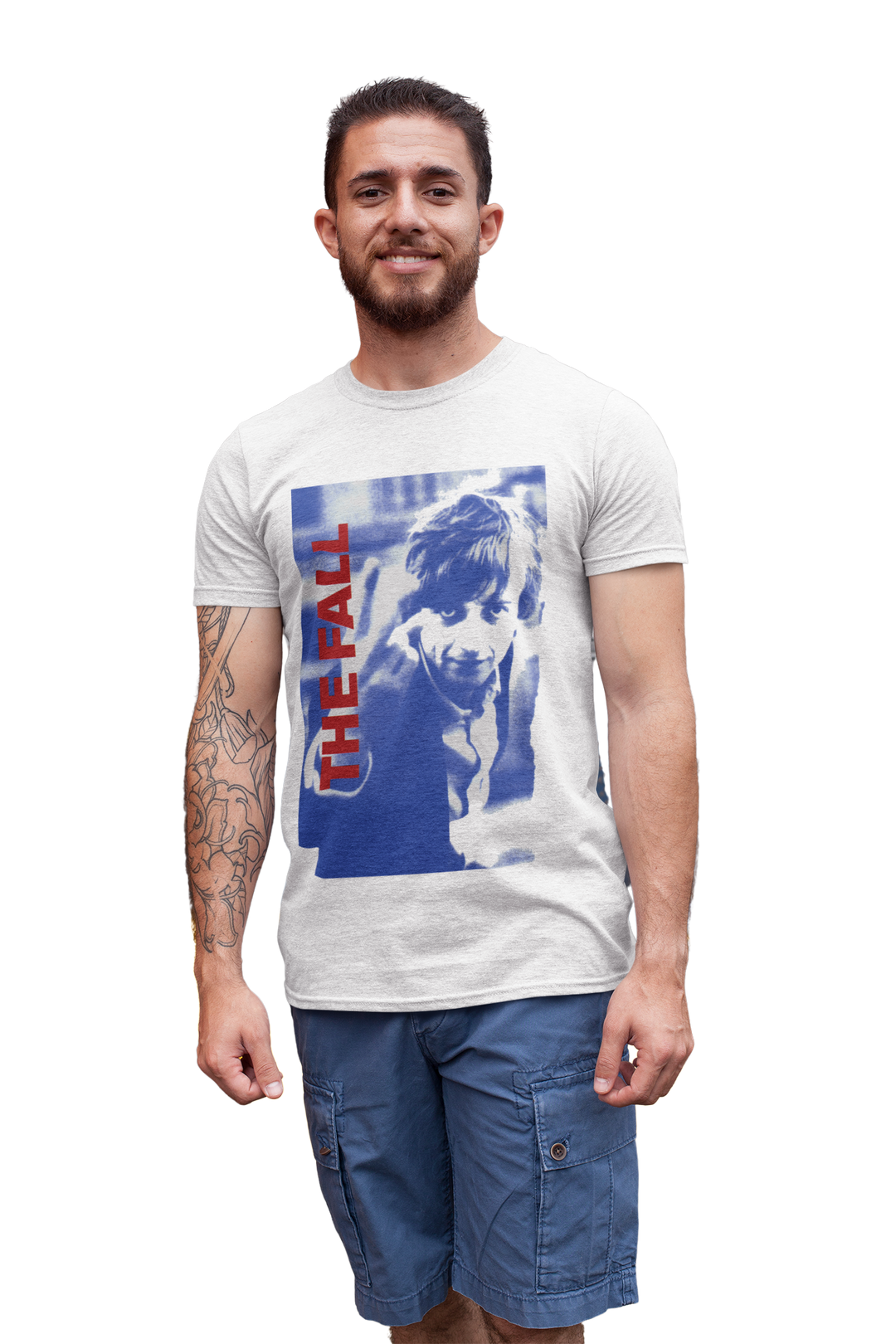 Honour the Post-Punk Pioneers! Immerse yourself in the world of Mark E Smith & The Fall with this t-shirt that pays tribute to the iconic post-punk band. From enigmatic album artwork to the unmistakable "The Fall" logo, capture the essence of their distinctive music and unconventional performances. Show your love for The Fall and let the spirit of the band elevate your style with unmatched post-punk brilliance!