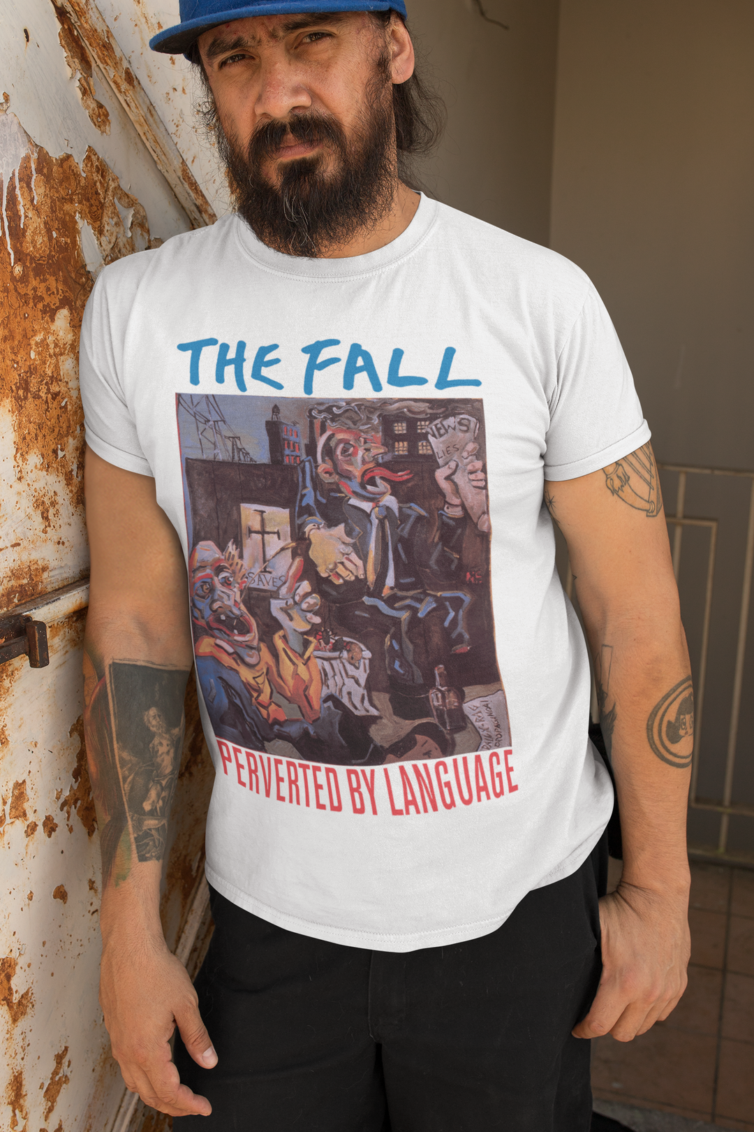 Honour the Post-Punk Pioneers! Immerse yourself in the world of Mark E Smith & The Fall with this t-shirt that pays tribute to the iconic post-punk band. From enigmatic album artwork to the unmistakable "The Fall" logo, capture the essence of their distinctive music and unconventional performances. Show your love for The Fall and let the spirit of the band elevate your style with unmatched post-punk brilliance!