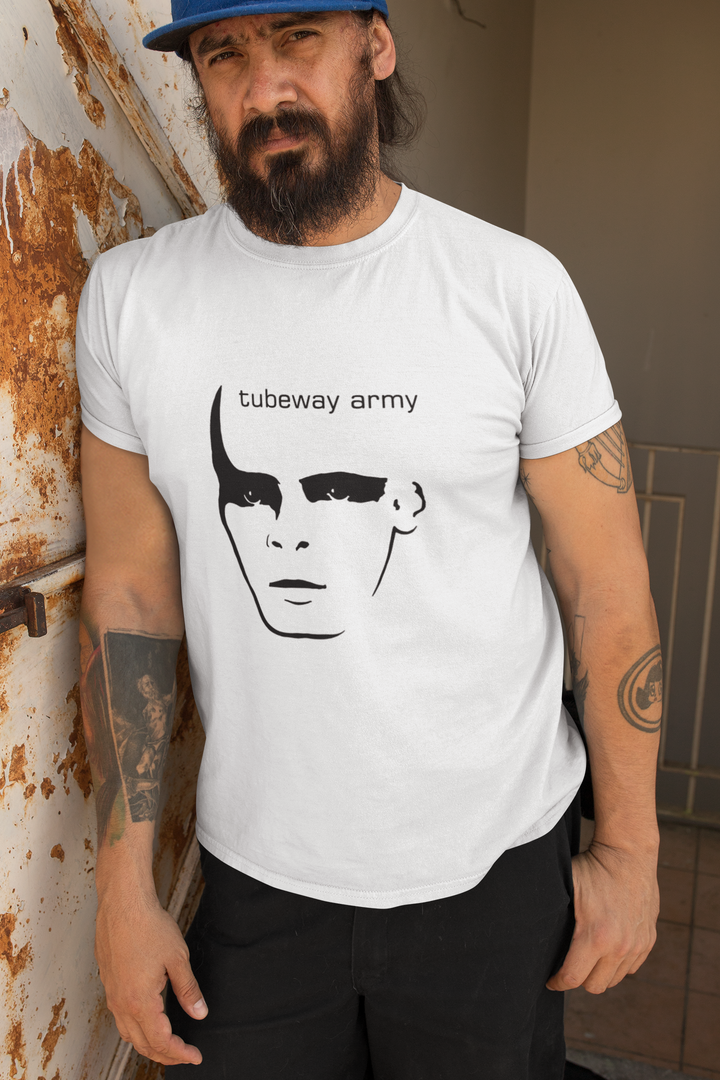 Gary Numan Tubeway Army Tribute T-shirt
Gary Numan is a renowned artist who began his musical journey as a punk rocker in the band Mean Street but eventually formed his own punk band called Tubeway Army. Gary Numan soon
stumbled upon a "Minimoog" synthesizer left behind in the studio, which captivated him with its unique sound. His early experiences as a punk rocker laid the foundation for his innovative approach to electronic music and paved the way for his future success as an artist.