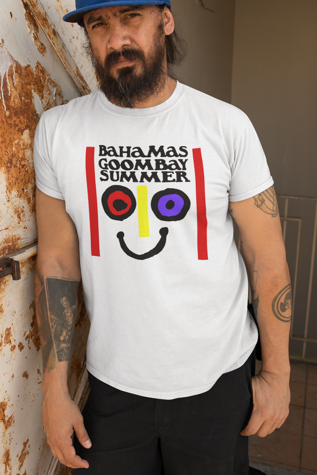 As Worn By Jaco Pastorius - Bahamas Goombay Summer Festival T-Shirt
This is a great tribute T shirt to the greatest jazz bass player of all time Jaco Pastorius. He can be seen wearing this shirt in the great documentary 'Jaco' and in many photos from his classic period.
