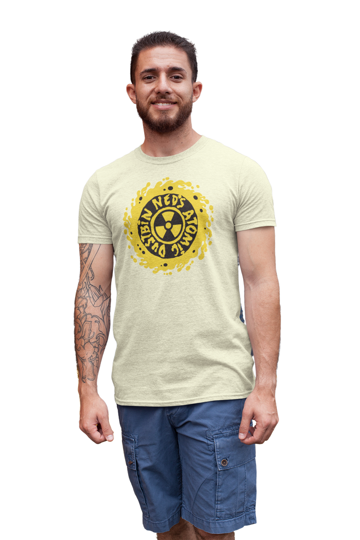 Neds Yellow Logo on Beige T-shirt