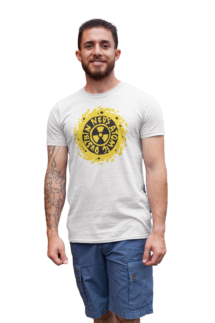 Neds Yellow Logo on White T-shirt