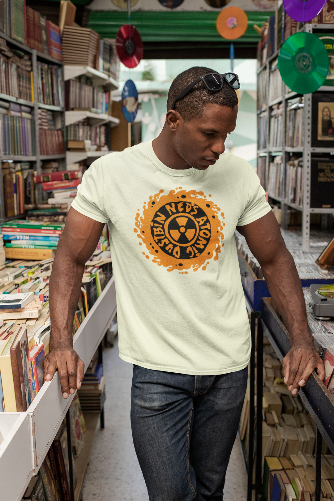 Neds Orange Logo Beige T-shirt