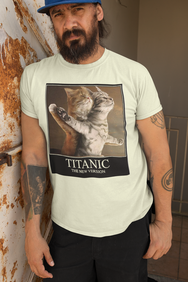 For cat lovers and fans of the iconic movie Titanic, this delightful fusion of cat charm and celestial wonders offers a whimsical interpretation of the Titanic voyage from the film.