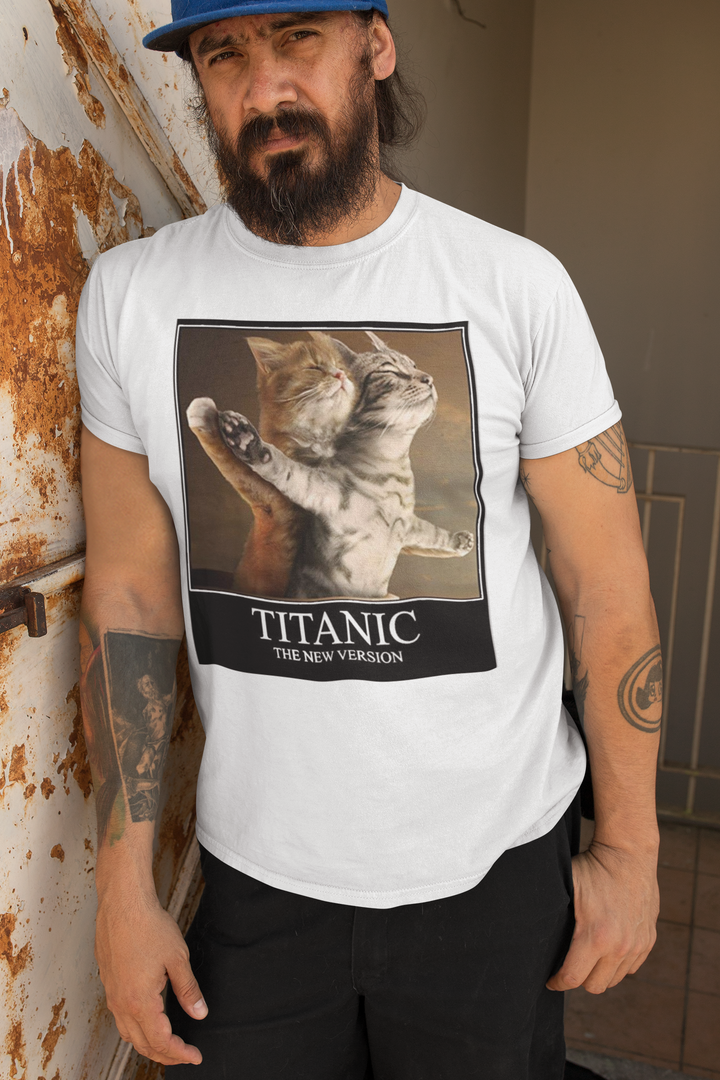 For cat lovers and fans of the iconic movie Titanic, this delightful fusion of cat charm and celestial wonders offers a whimsical interpretation of the Titanic voyage from the film.