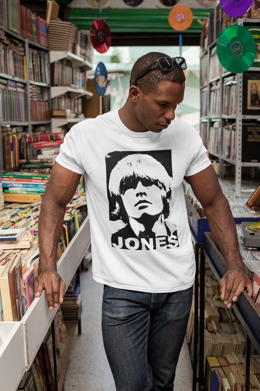Brian Jones of The Rolling Stones Retro Negative Effect T-Shirt – Brian Jone’s attitude and stage presence did a good deal to help define the Rolling Stones' image in the 1960s, and his skills on a variety of instruments lent many of their records a diversity and eclecticism that the group would never match after his departure. Jones was already a rebel who embodied the more flamboyant aspects of the Rolling Stones' lifestyle even before the Rolling Stones formed. A true one off!