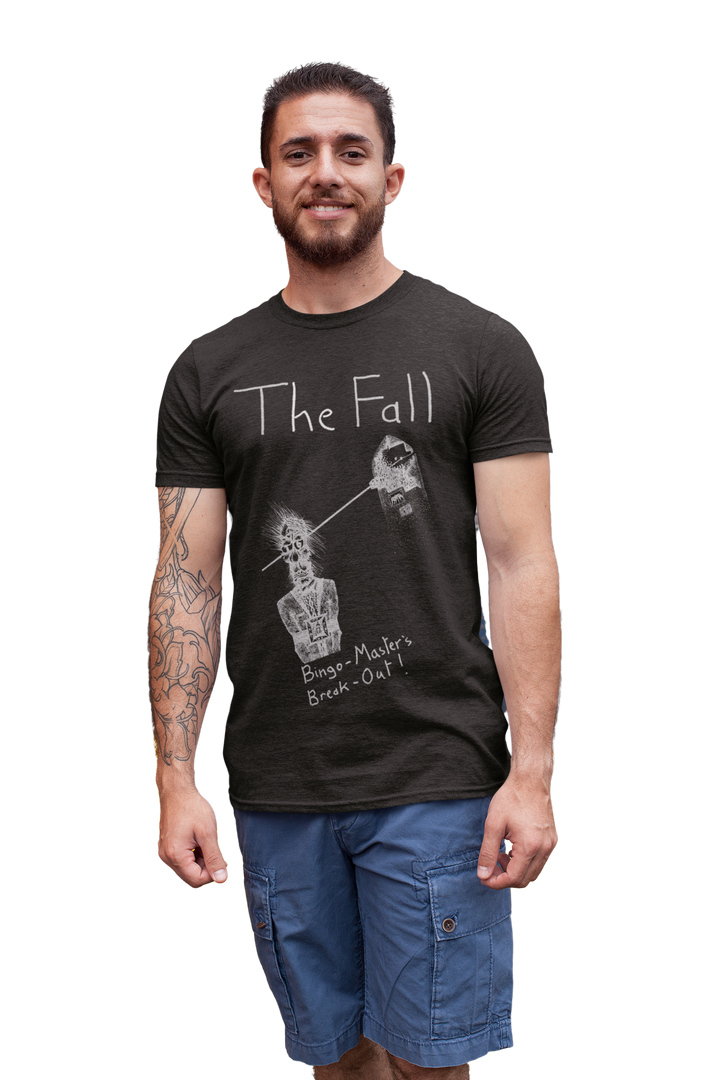 Honour the Post-Punk Pioneers! Immerse yourself in the world of Mark E Smith & The Fall with this t-shirt that pays tribute to the iconic post-punk band. From enigmatic album artwork to the unmistakable "The Fall" logo, capture the essence of their distinctive music and unconventional performances. Show your love for The Fall and let the spirit of the band elevate your style with unmatched post-punk brilliance!