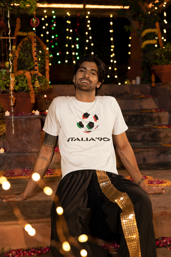 Italia 90 World Cup Retro Vintage Style Football T-shirt.
We love a retro t-shirt here and our ultra cool Italia 90 Football World Cup t-shirt is no exception.
