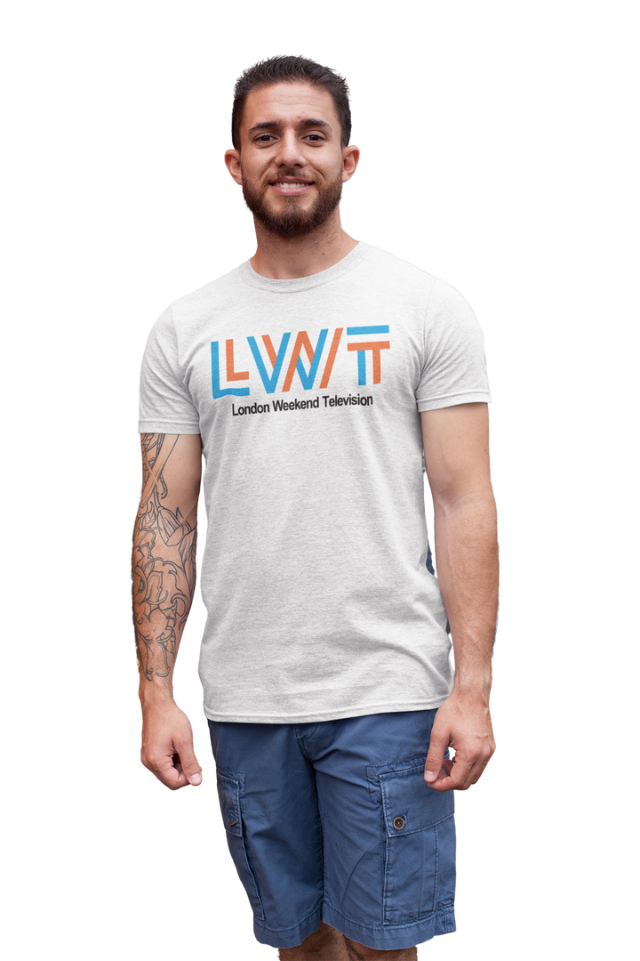 Cool & Original LWT London Weekend Television T-shirt with the Classic 1980s Logo  for that Retro Television Vintage look!! 