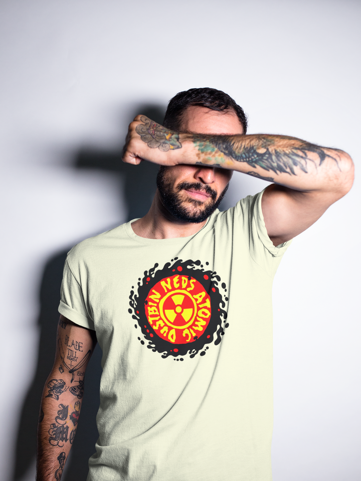 Neds Red & Yellow Logo Beige T-shirt
