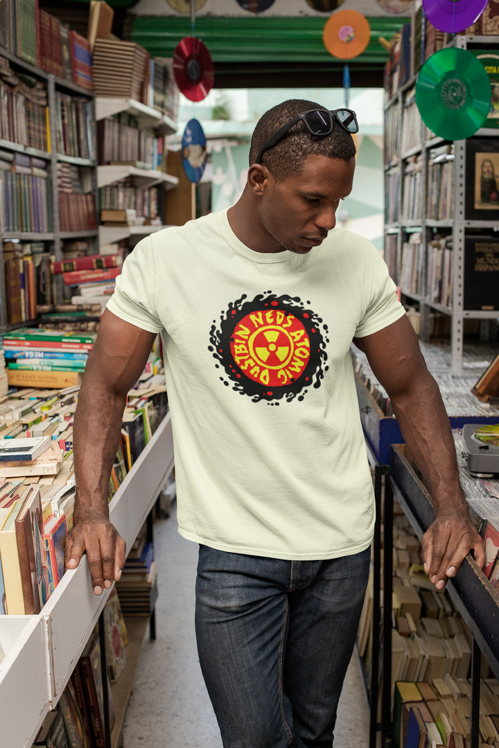 Neds Red & Yellow Logo Beige T-shirt