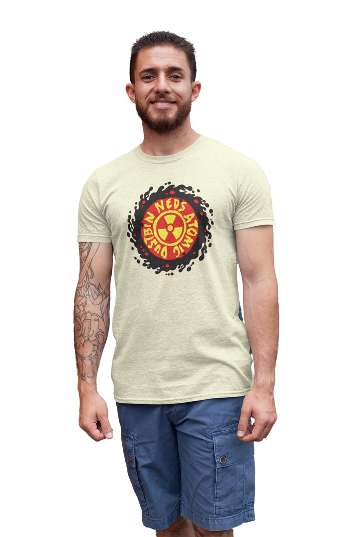 Neds Red & Yellow Logo Beige T-shirt