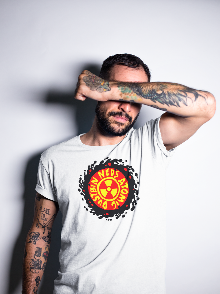 Neds Red & Yellow Logo White T-shirt