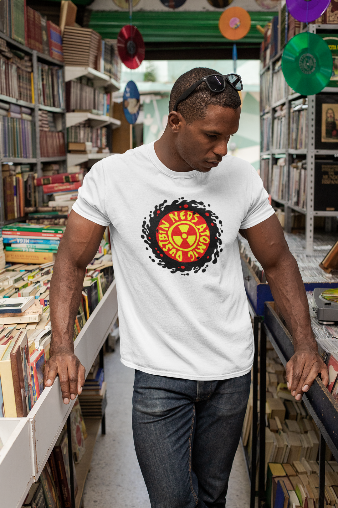 Neds Red & Yellow Logo White T-shirt